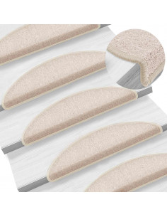 Tappetini per Scale 30 pz Tortora 56x17x3 cm