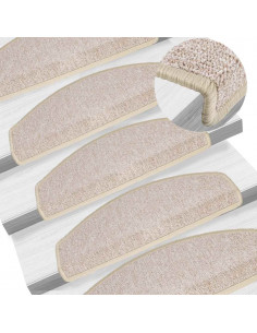 Tappetini per Scale 30 pz Tortora 65x24x4 cm