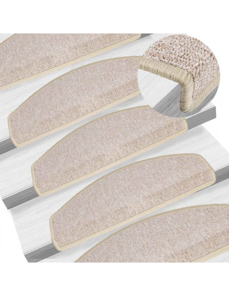 Tappetini per Scale 30 pz Tortora 65x24x4 cm