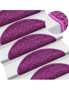 Tappetini per Scale 30 pz Viola 65x21x4 cm