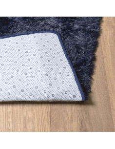 Tappeto Shaggy a Pelo Lungo NAVARRA Blu Marino 80x150 cm