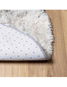 Tappeto Shaggy a Pelo Lungo NAVARRA Grigio Chiaro 100x100 cm