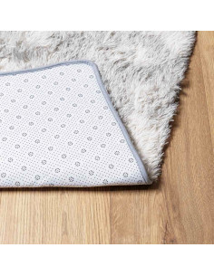 Tappeto Shaggy a Pelo Lungo NAVARRA Grigio Chiaro 80x150 cm