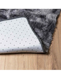 Tappeto Shaggy a Pelo Lungo NAVARRA Grigio Scuro 200x290 cm