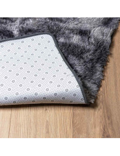 Tappeto Shaggy a Pelo Lungo NAVARRA Grigio Scuro 240x340 cm