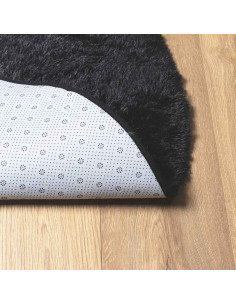 Tappeto Shaggy a Pelo Lungo NAVARRA Nero 300x200 cm poliestere