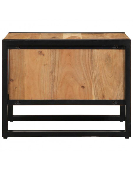 Tavolino da Salotto 50x50x38 cm Legno Massello di Acacia