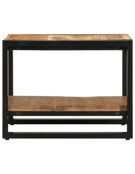 Tavolino da Salotto 50x50x38 cm Legno Massello di Acacia