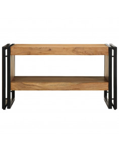 Tavolino da Salotto 70x50x38 cm Legno Massello di Acacia