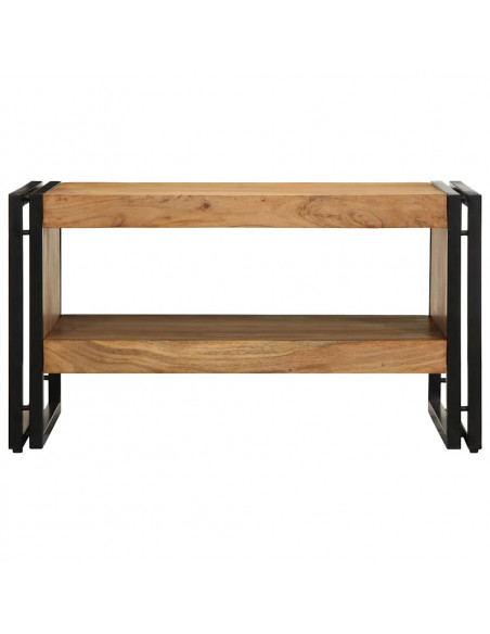 Tavolino da Salotto 70x50x38 cm Legno Massello di Acacia