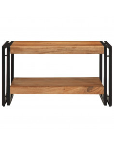 Tavolino da Salotto 70x50x38 cm Legno Massello di Acacia