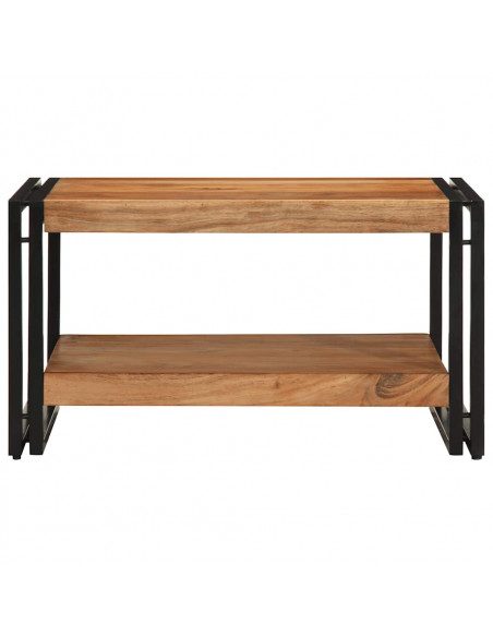 Tavolino da Salotto 70x50x38 cm Legno Massello di Acacia