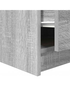 Tavolino da Salotto con Cassetti Grigio Sonoma 100x100x40 cm