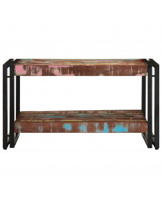 Tavolino Salotto Multicolore 70x50x38cm Legno Massello Recupero