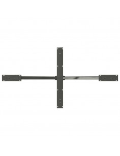 Gamba per Tavolo da Pranzo a Forma di Ragno Antracite 150x78x(72-73) cm Acciaio