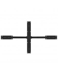 Tavolo da Pranzo con Gamba a Forma di Ragno Nero Acciaio