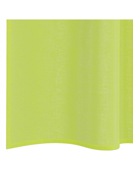 Tende in Voile con Linguetta 2 pz Verde Mela