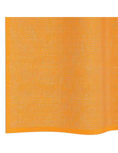 Tende in Voile con Occhielli 2 pz Arancio 140x140 cm