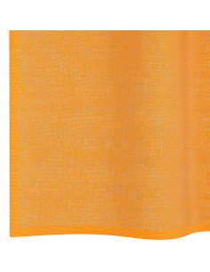 Tende in Voile con Occhielli 2 pz Arancio 140x260 cm