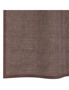 Tende in Voile con Occhielli 2 pz Marrone 140x300 cm