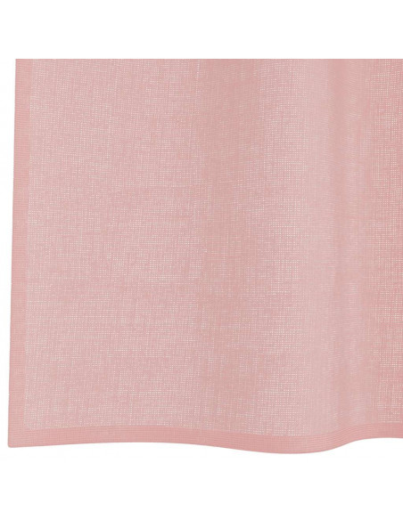 Tende in Voile con Occhielli 2 pz Rosa 140x140 cm
