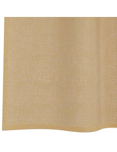 Tende in Voile con Occhielli 2 pz Sabbia