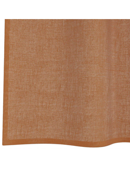 Tende in Voile con Occhielli 2 pz Terracotta