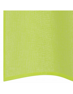 Tende in Voile con Occhielli 2 pz Verde Mela 140x300 cm