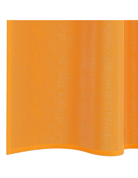 Tende in Voile con Passanti 2 pz Arancio 140x140 cm