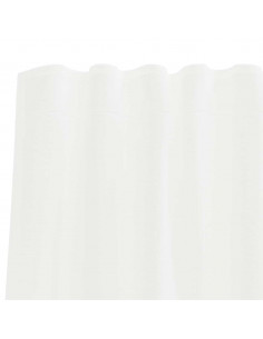 Tende in Voile con Passanti 2 pz Bianco 140x140 cm