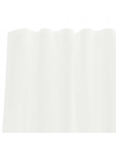 Tende in Voile con Passanti 2 pz Bianco 140x175 cm