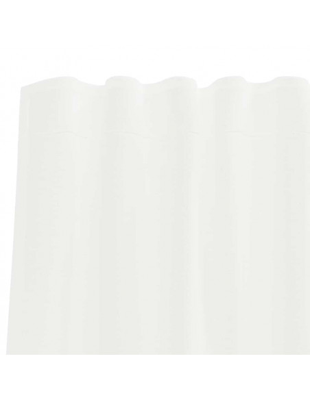 Tende in Voile con Passanti 2 pz Bianco 140x175 cm