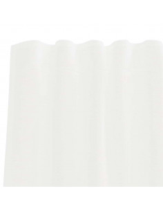 Tende in Voile con Passanti 2 pz Bianco 140x245 cm