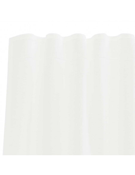 Tende in Voile con Passanti 2 pz Bianco 140x260 cm