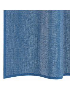 Tende in Voile con Passanti 2 pz Blu Reale 140x175 cm