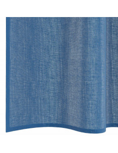 Tende in Voile con Passanti 2 pz Blu Reale 140x260 cm