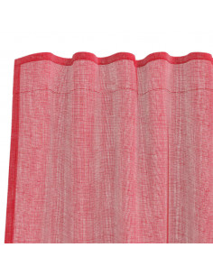 Tende in Voile con Passanti 2 pz Rosso Vino 140x245 cm