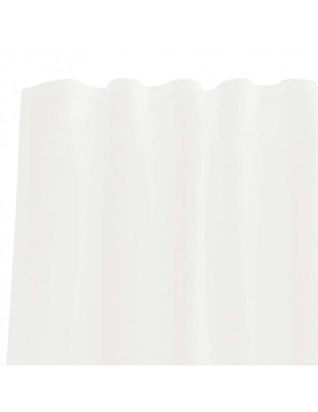 Tende in Voile con Passanti 2 pz Sabbia 140x260 cm
