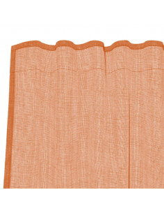 Tende in Voile con Passanti 2 pz Terracotta 140x140 cm