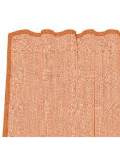 Tende in Voile con Passanti 2 pz Terracotta 140x260 cm