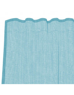 Tende in Voile con Passanti 2 pz Turchese 140x225 cm