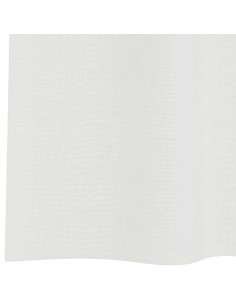 Tende in Voile con Tasche per Aste 2 pz Bianco
