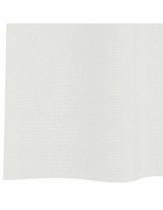 Tende in Voile con Tasche per Aste 2 pz Bianco