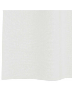 Tende in Voile con Tasche per Aste 2 pz Bianco