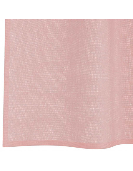 Tende in Voile con Tasche per Aste 2 pz Rosa