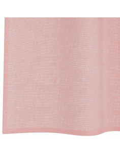 Tende in Voile con Tasche per Aste 2 pz Rosa