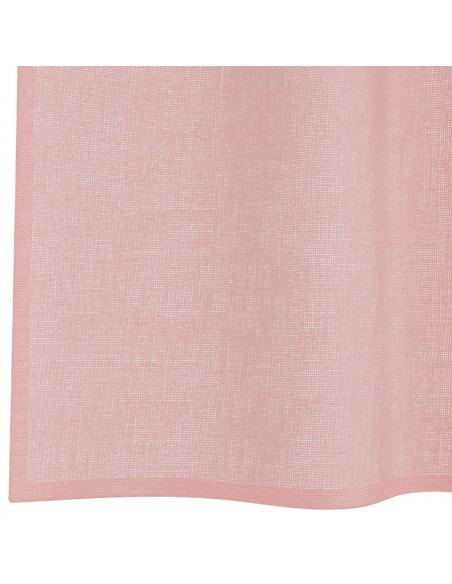 Tende in Voile con Tasche per Aste 2 pz Rosa