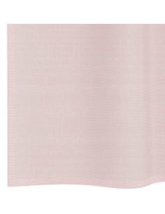 Tende in Voile con Tasche per Aste 2 pz Rosa Chiaro