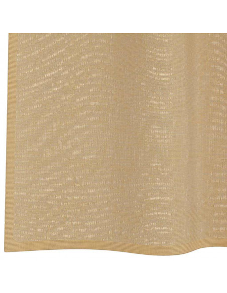 Tende in Voile con Tasche per Aste 2 pz Sabbia
