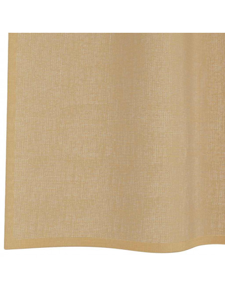 Tende in Voile con Tasche per Aste 2 pz Sabbia